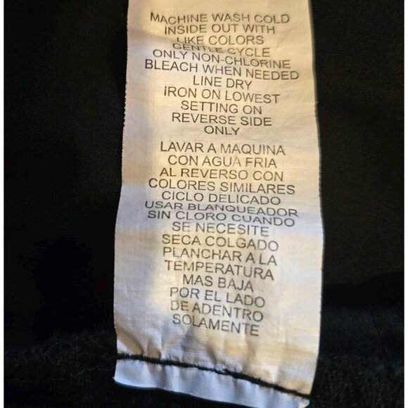 Jolt Womens Wide Leg Rayon Pants Large Black 30W Drawstring Pocket T1720LPES - Picture 8 of 8